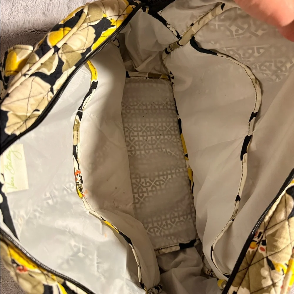 Vera Bradley Quilted Women's Bag - Yellow and Black Floral